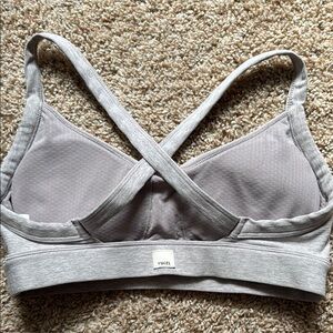 Vuori elevation ruched Gray Sports Bra